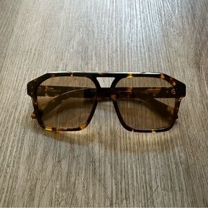 quay australia soundcheck tortoise brown vintage y2k aviator sunglasses eyewear